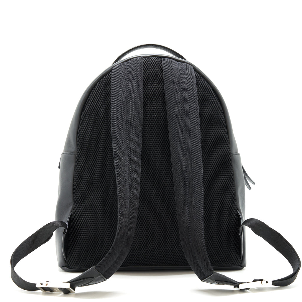 FENDI MONSTER BACKPACK BLACK/YELLOW FUR