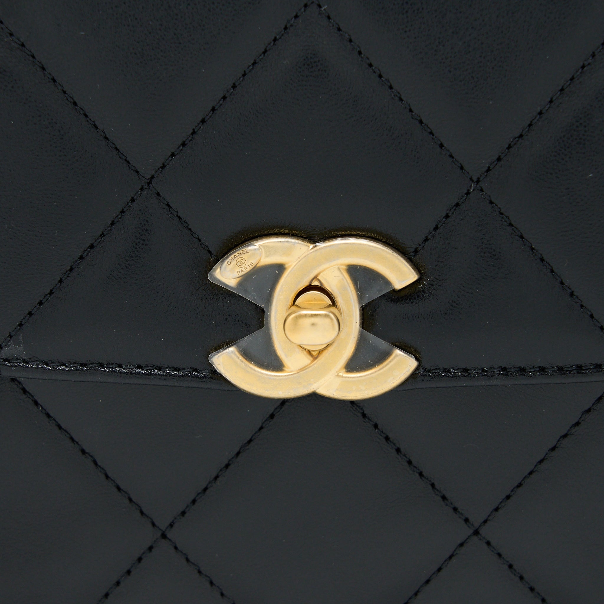 CHANEL 23P ADO BACKPACK LAMBSKIN BLACK GHW (MICROCHIP)