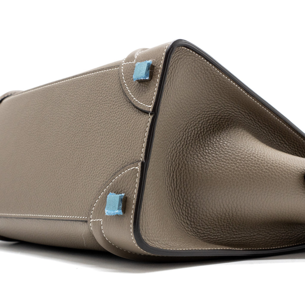 CELINE MICRO LUGGAGE BAG CALFSKIN GREY SHW