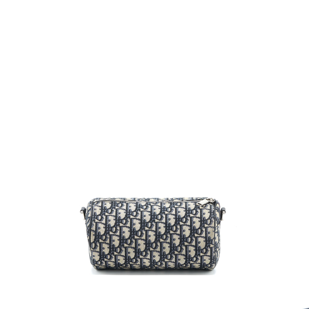 DIOR ROLLER MESSENGER BAG BLUE OBLIQUE JACQUARD