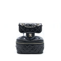 CHANEL PVC AQUARIUM BACKPACK BLACK PVC/AGED CALFSKIN SHW