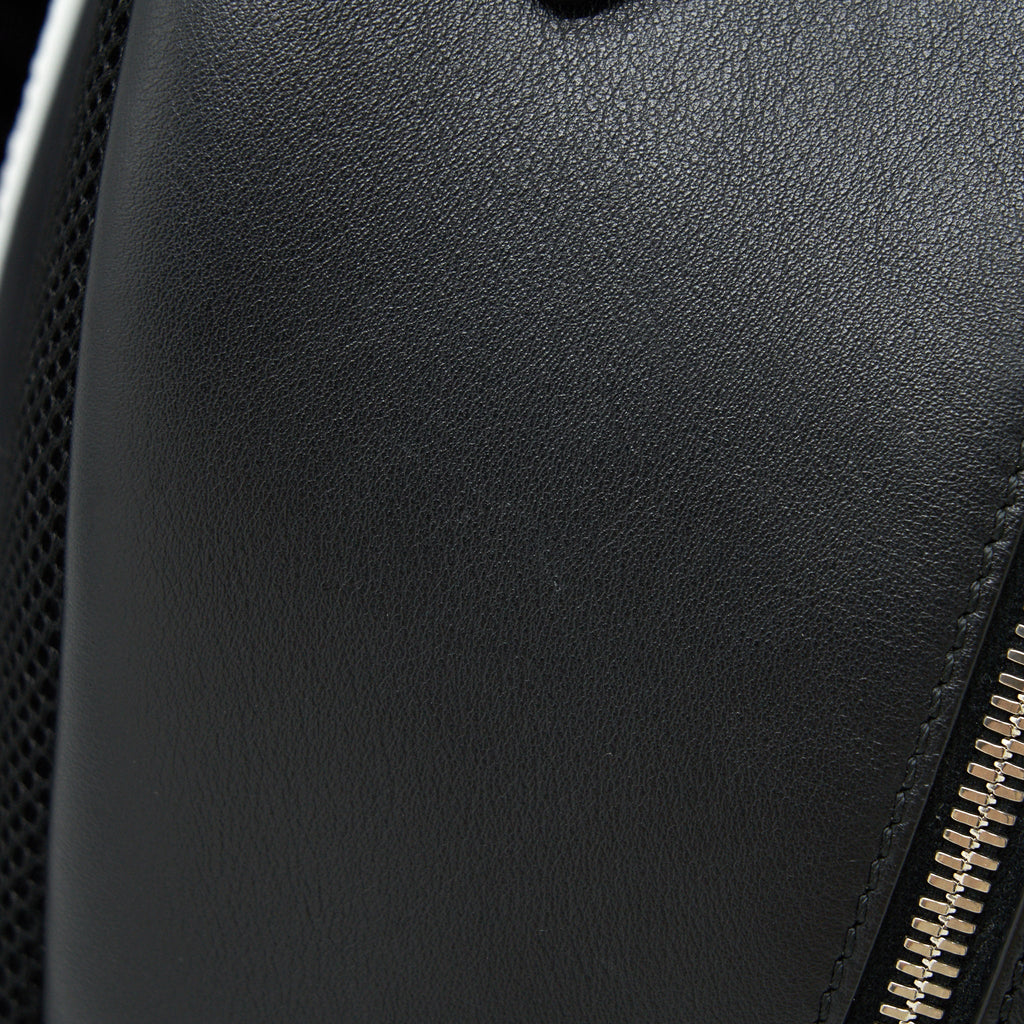 FENDI MONSTER BACKPACK BLACK/YELLOW FUR
