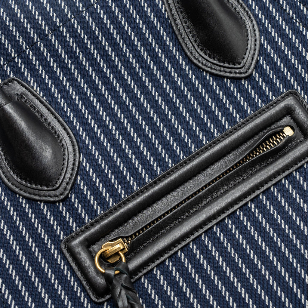CELINE PHANTOM LUGGAGE BAG CANVAS /  LEATHER DARK BLUE / BLACK GHW