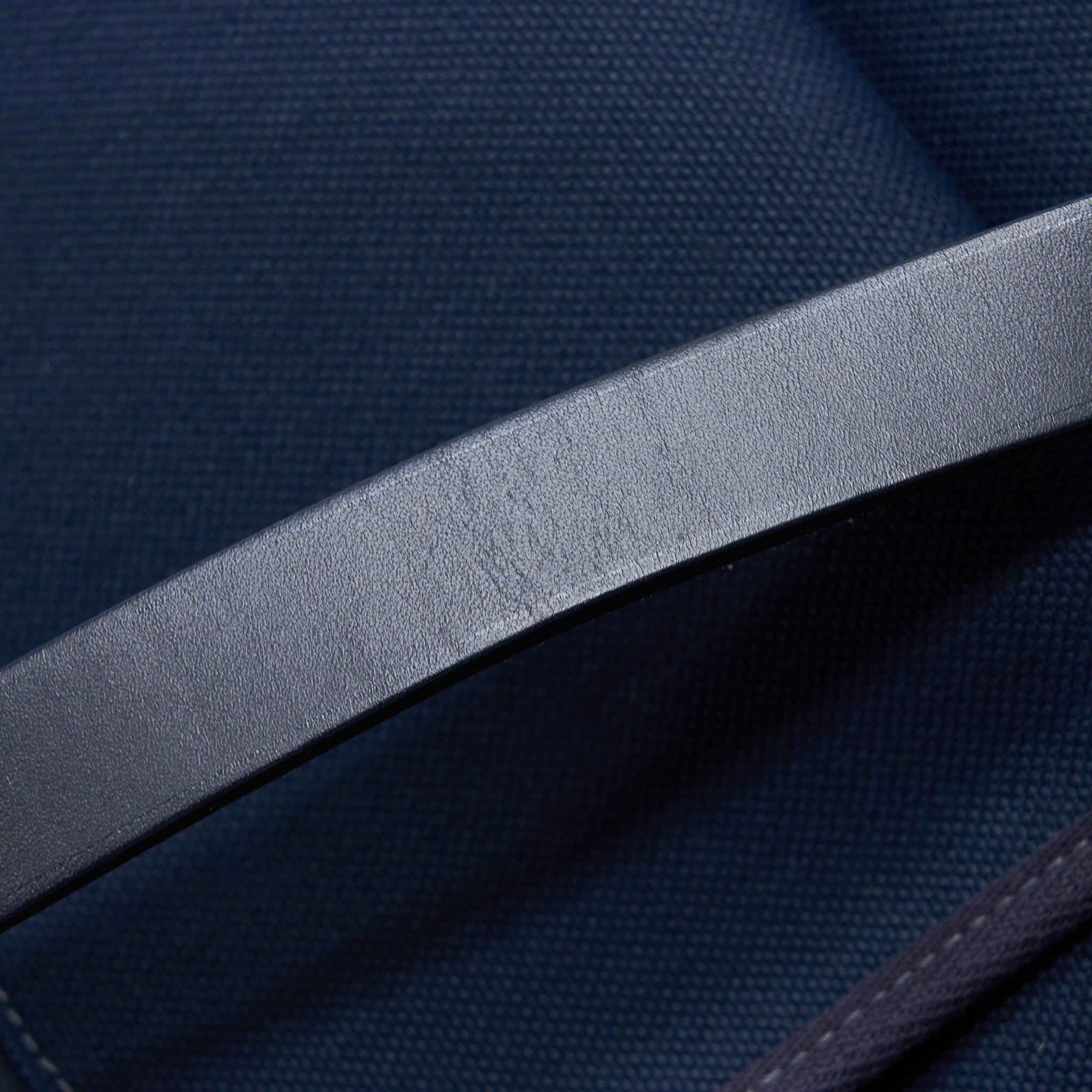 HERMES HERBAG BACKPACK CANVAS/LEATHER DARK BLUE/BLACK SHW