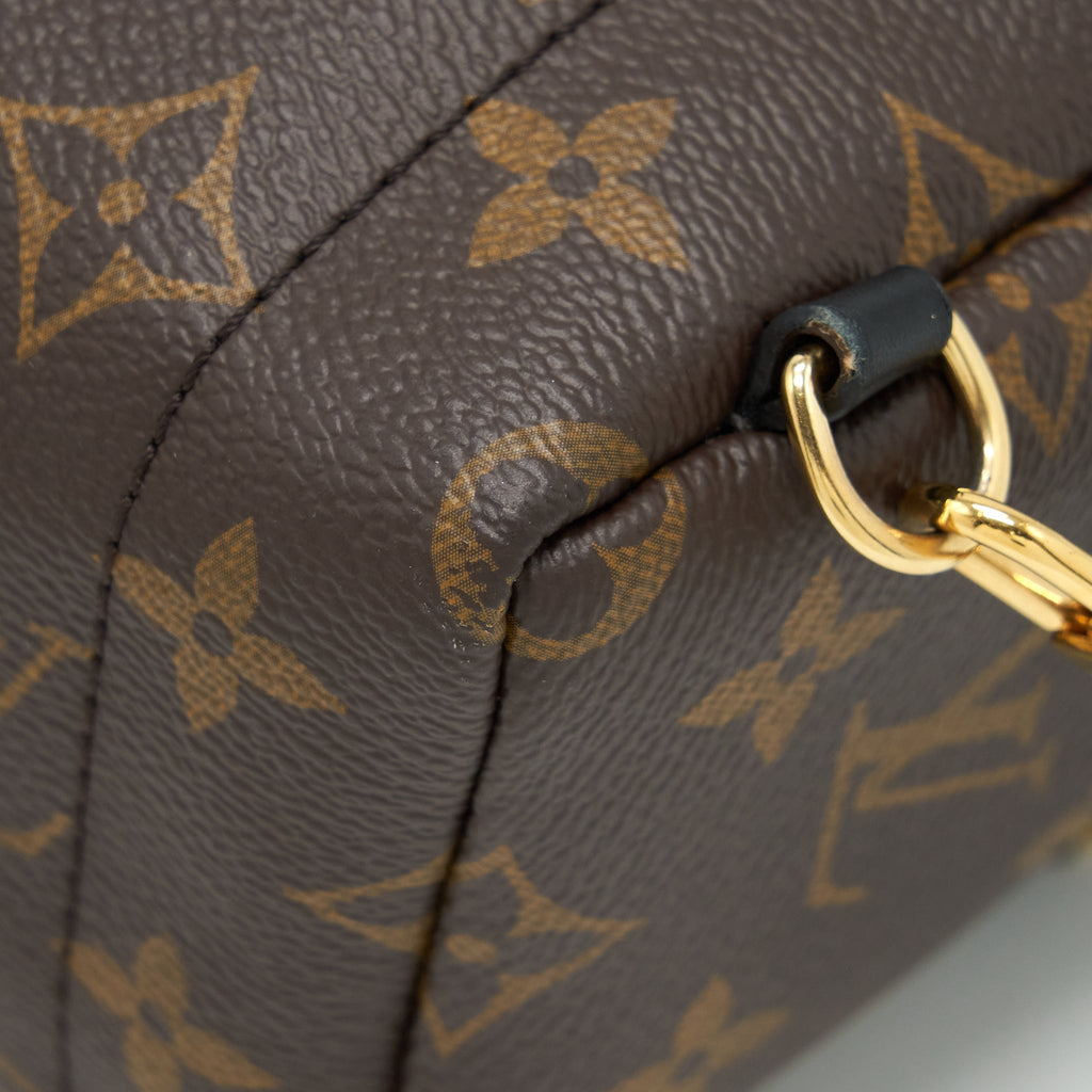 LOUIS VUITTON PALM SPRING MINI BACKPACK MONOGRAM CANVAS YEAR 2018
