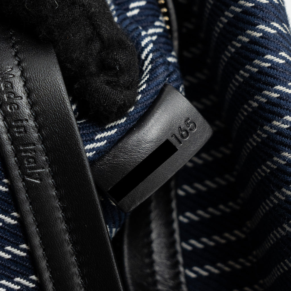 CELINE PHANTOM LUGGAGE BAG CANVAS /  LEATHER DARK BLUE / BLACK GHW