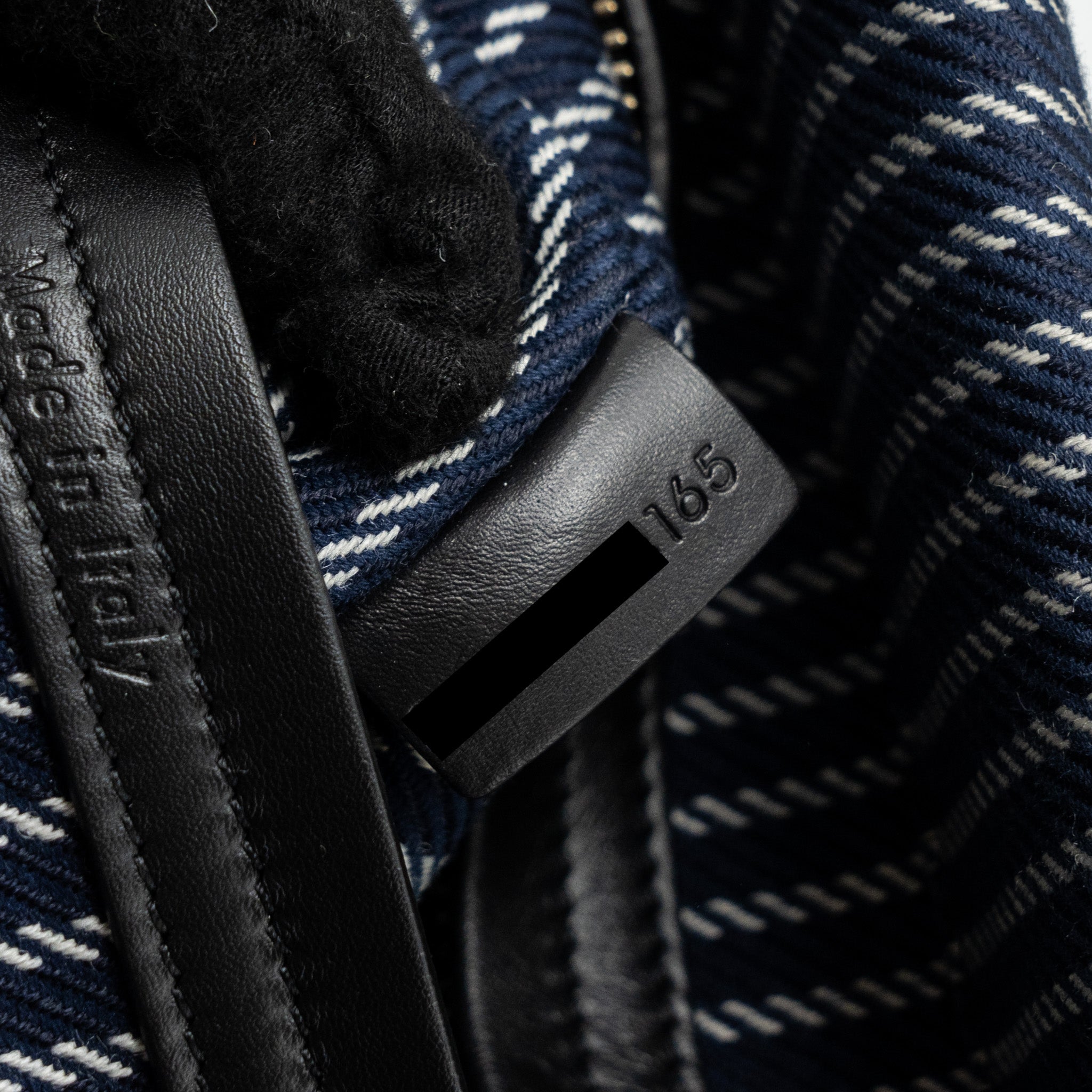 CELINE PHANTOM LUGGAGE BAG CANVAS /  LEATHER DARK BLUE / BLACK GHW