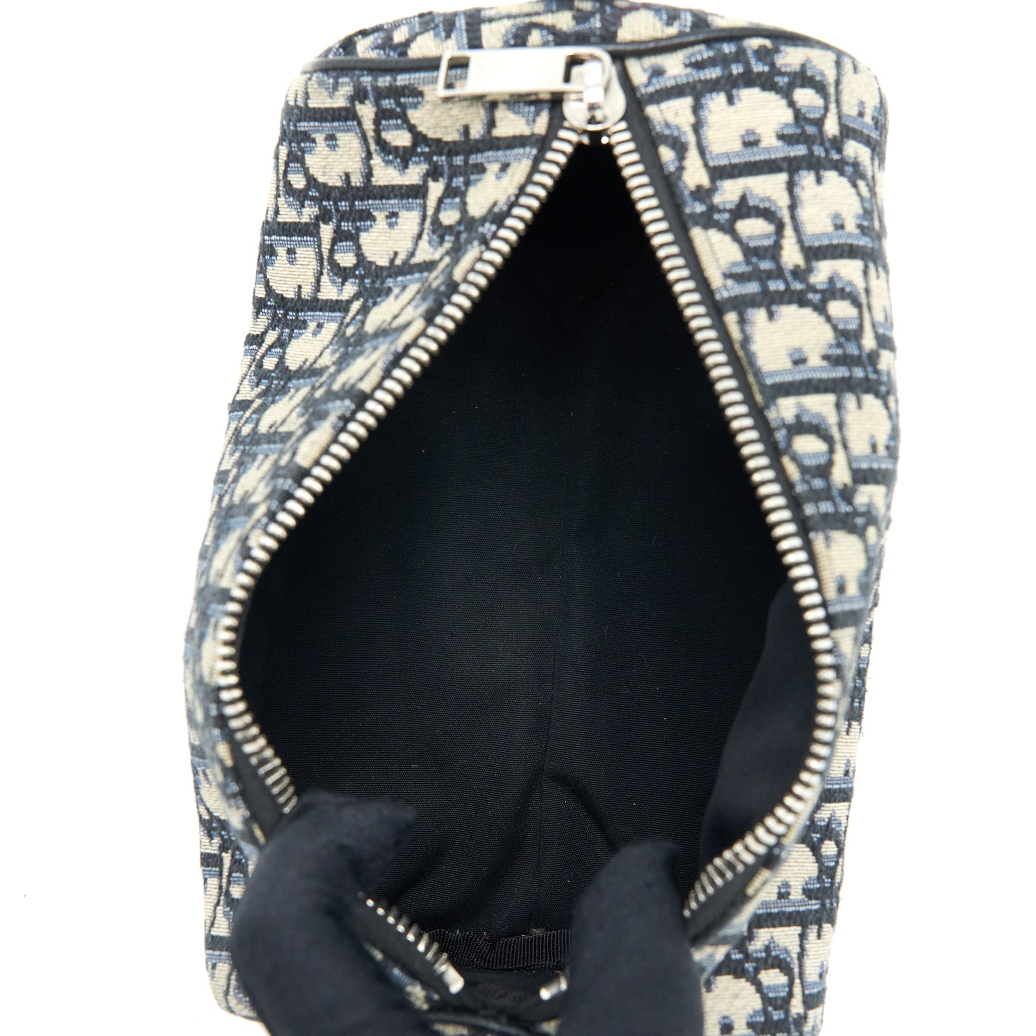 DIOR ROLLER MESSENGER BAG BLUE OBLIQUE JACQUARD