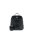 CHANEL 22A QUILTED BACKPACK SHINY CALFSKIN BLACK LGHW (MICROCHIP)