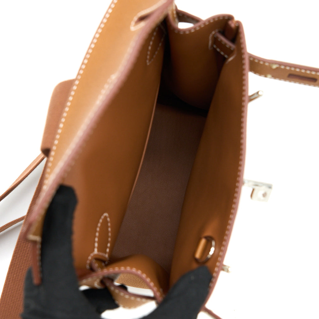 HERMES HAC A DOS PM BACKPACK BARENIA FAUBOURG 34 FAUVE SHW