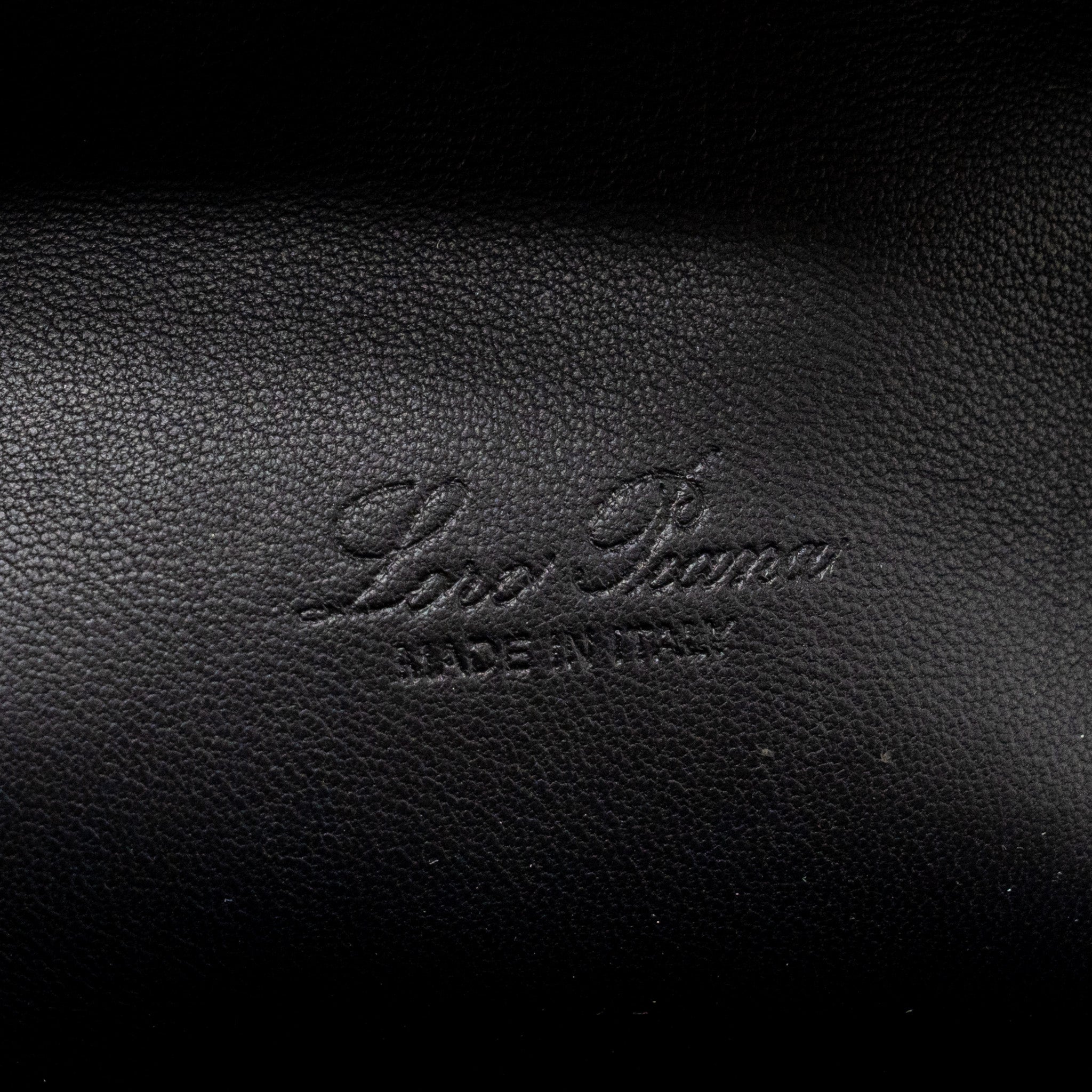 LORO PIANA EXTRA POCKET BACKPACK L23.5 GRAINED CALFSKIN NAVY GHW