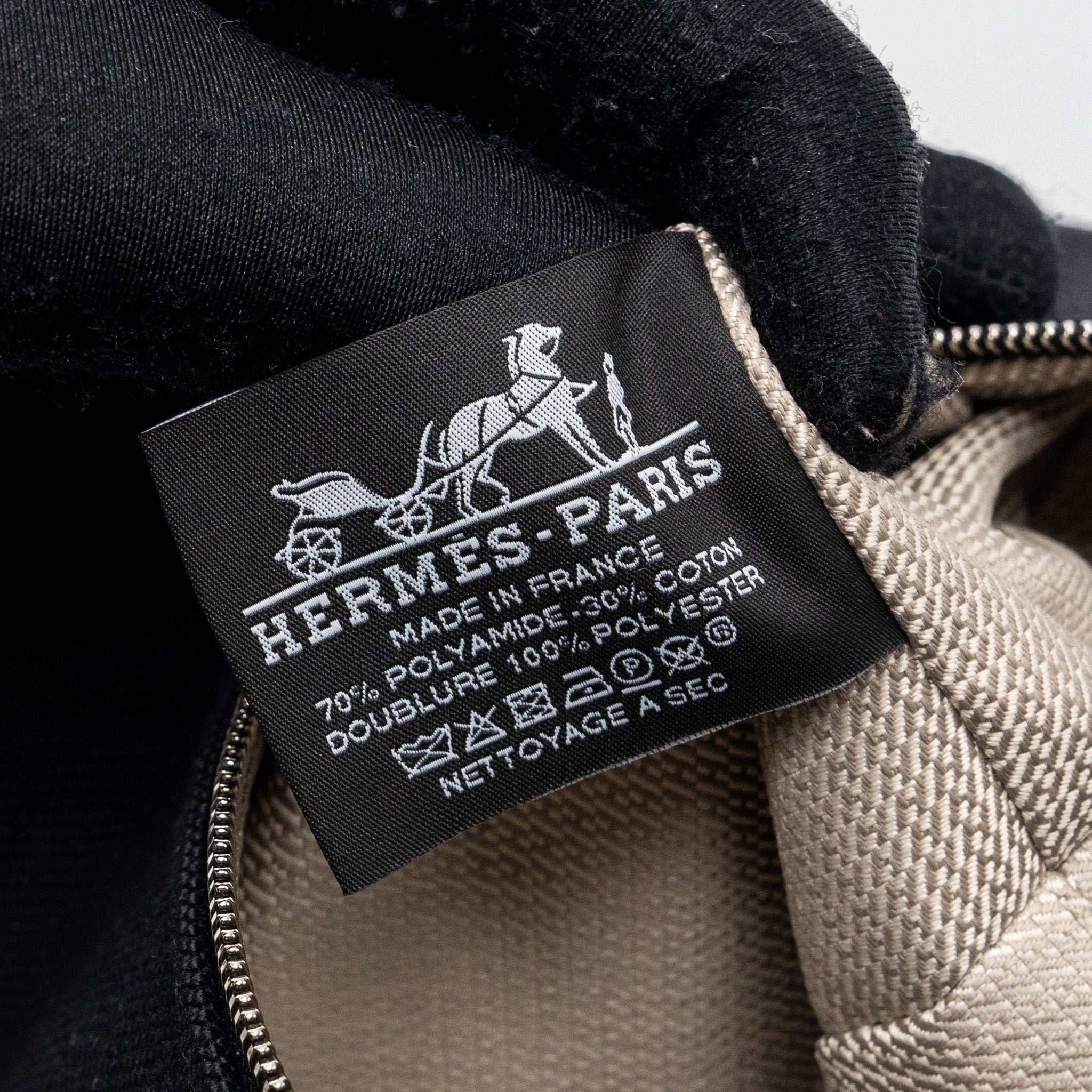 HERMES TROUSSE DE TOILETTE BRIDE A BRAC TRAVEL POUCH CANVAS BLACK/BLUE NUIT SHW