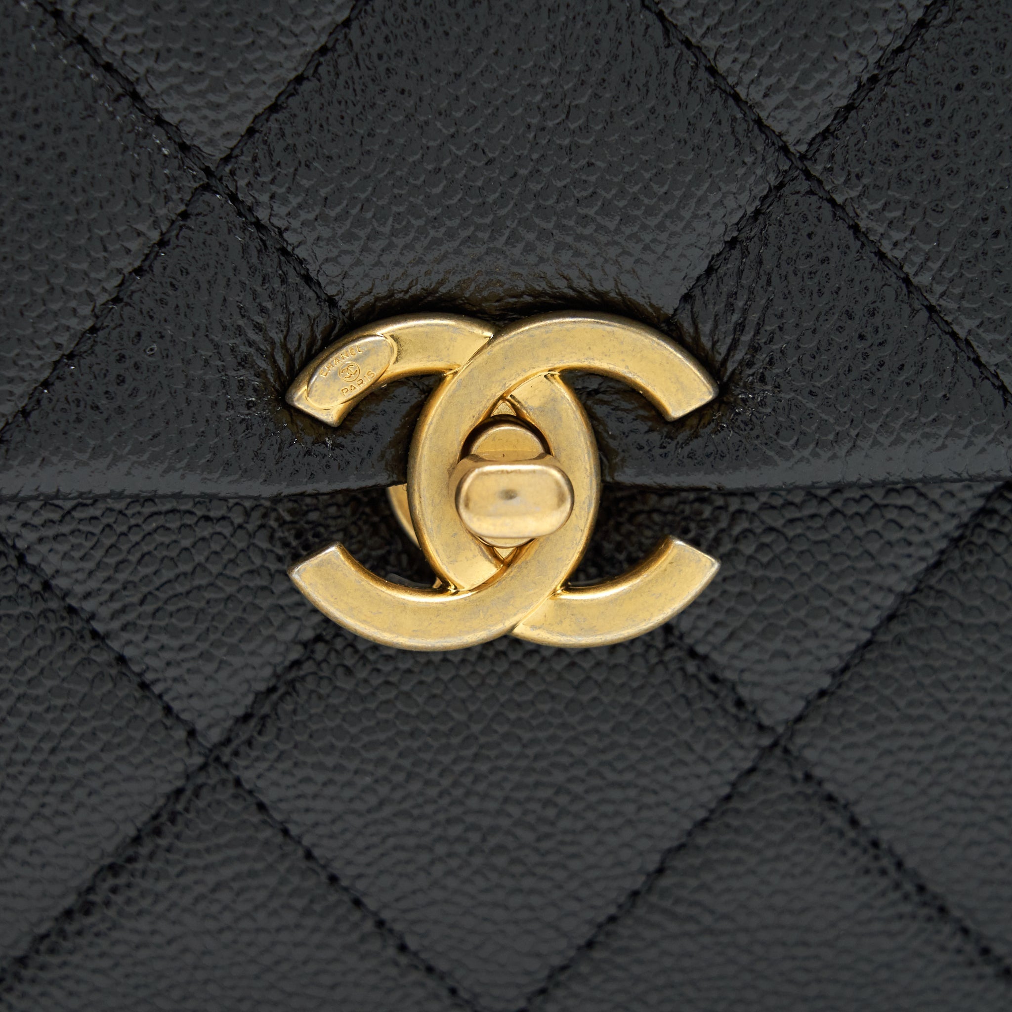 CHANEL 22P FLAP BACKPACK CAVIAR BLACK GHW