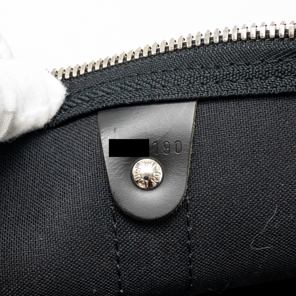 LOUIS VUITTON KEEPALL BANDOULIERE 45 DAMIER GRAPHITE CANVAS BLACK SHW