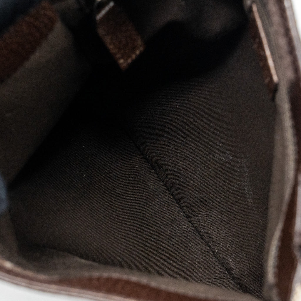 GUCCI MESSENGER BAG GG SUPREME CANVAS/LEATHER BROWN/GREEN/RED SHW
