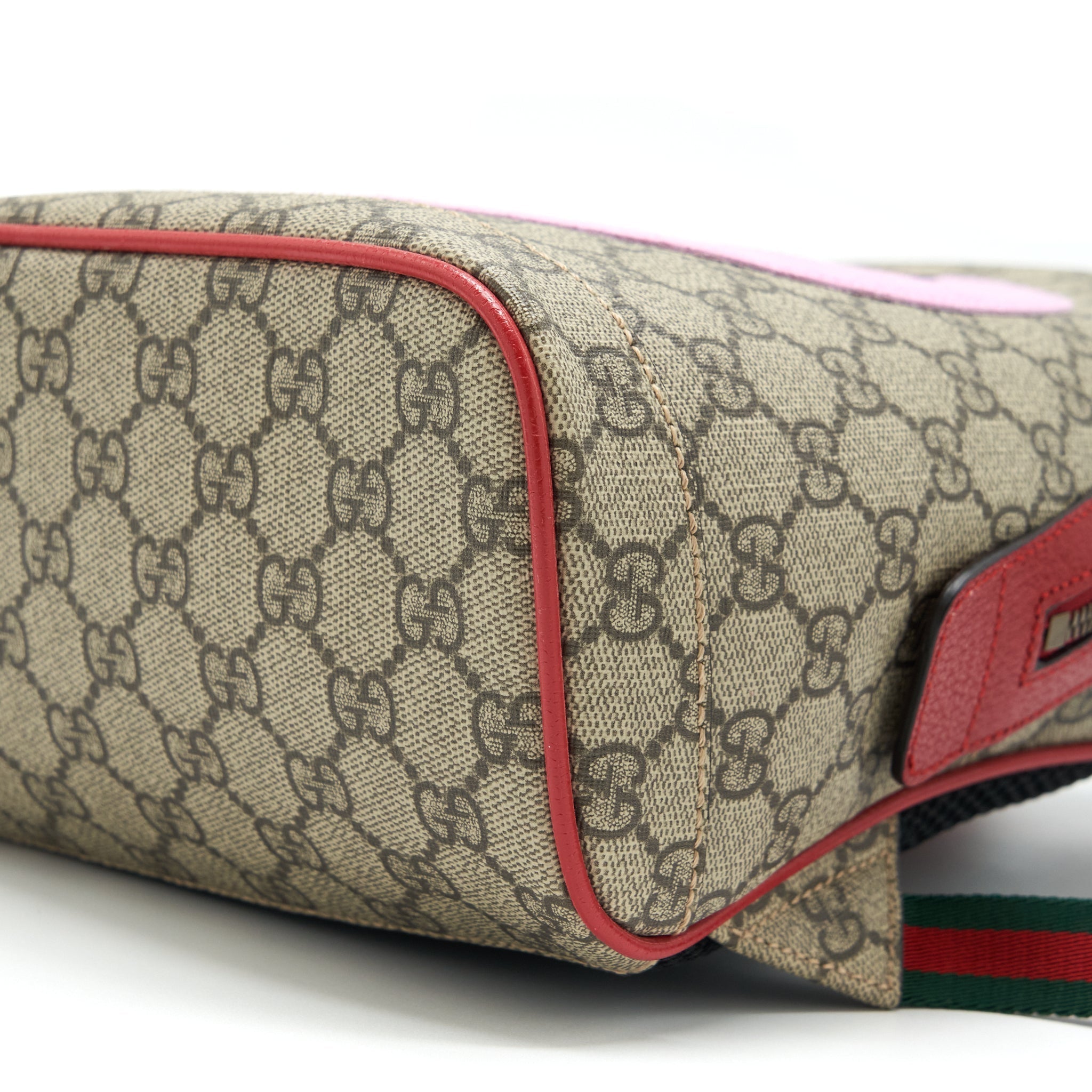 GUCCI CAT PRINT GG SUPREME BACKPACK PINK/RED/MULTICOLOUR GHW