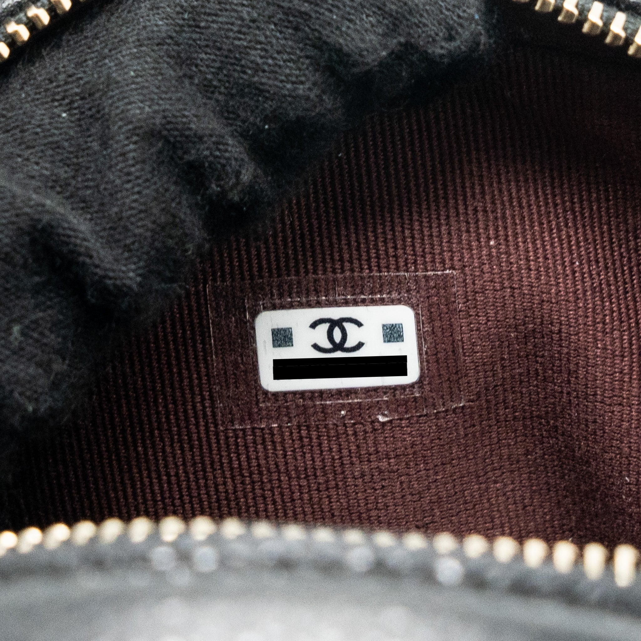 CHANEL 24C MINI BACKPACK/CROSSBODY BAG CAVIAR BLACK LGHW (MICROCHIP)
