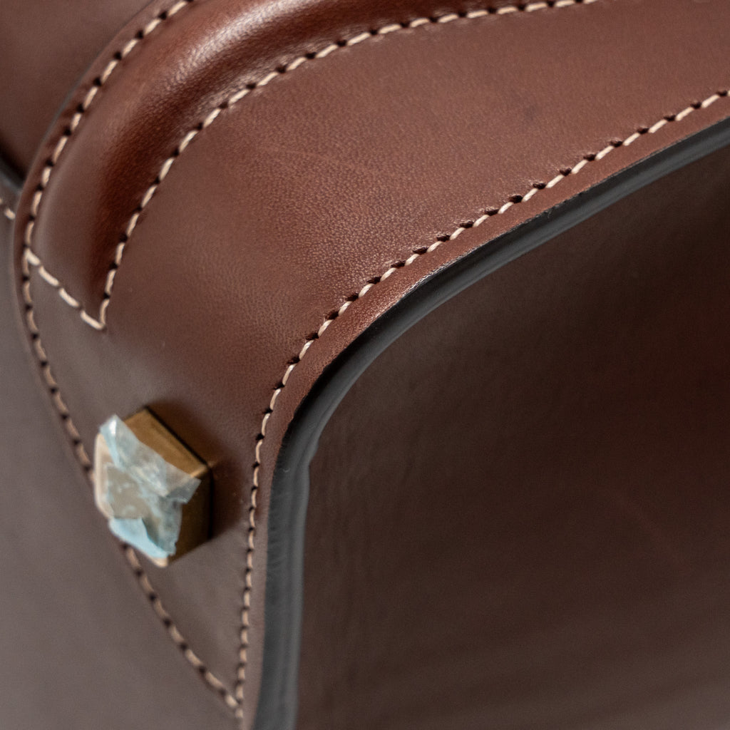 CELINE MICRO LUGGAGE BAG CALFSKIN BURGUNDY GHW