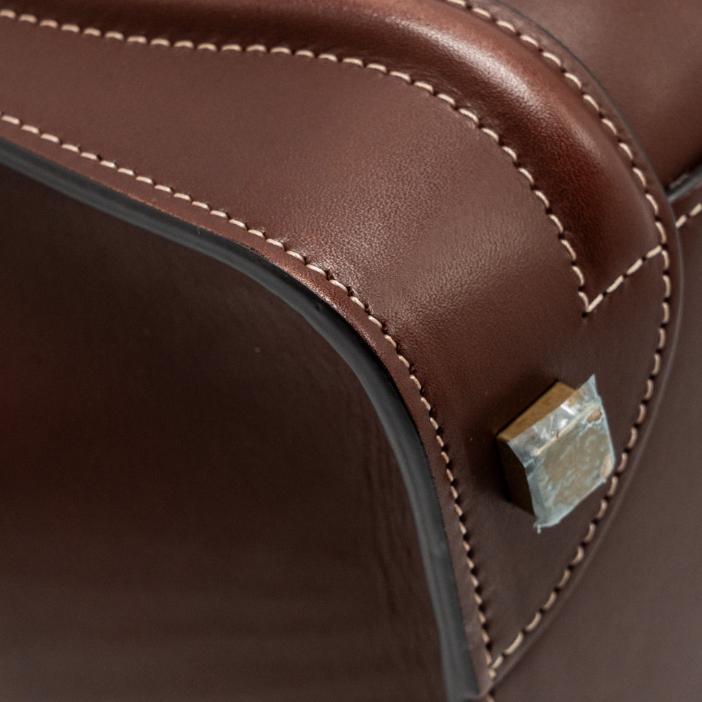 CELINE MICRO LUGGAGE BAG CALFSKIN BURGUNDY GHW
