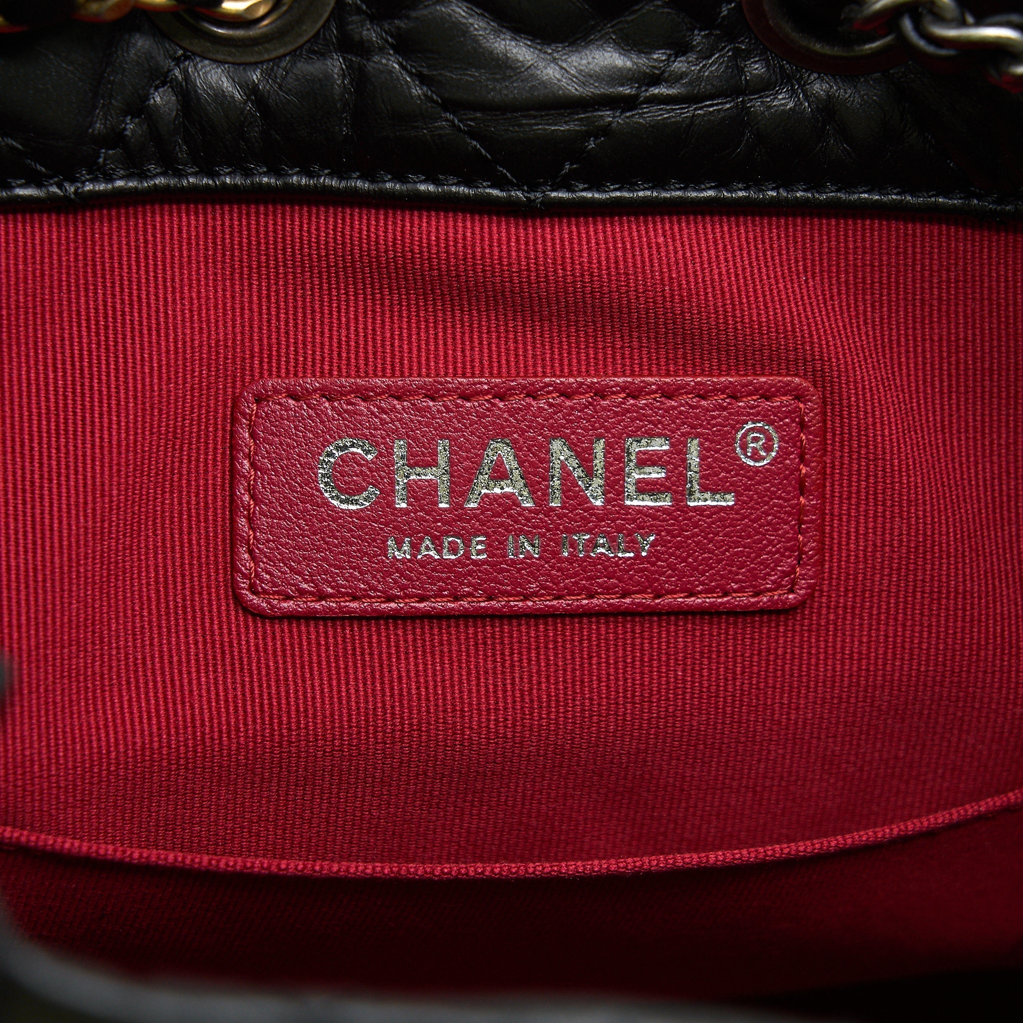 CHANEL SMALL GABRIELLE BACKPACK BLACK RUTHENIUM SHW(MICROCHIP)