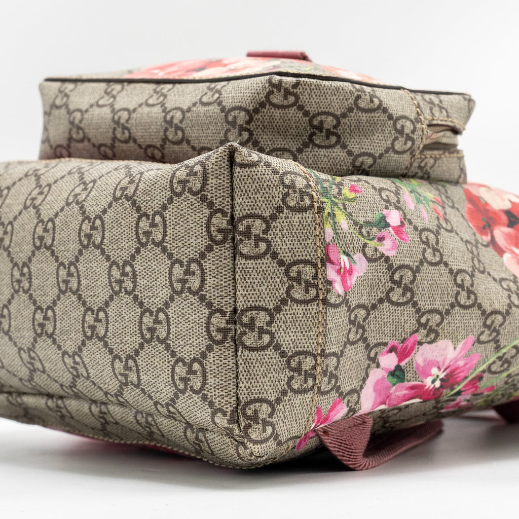 GUCCI BACKPACK FLOWER PRINTED GG SUPREME CANVAS MULTICOLOUR SHW