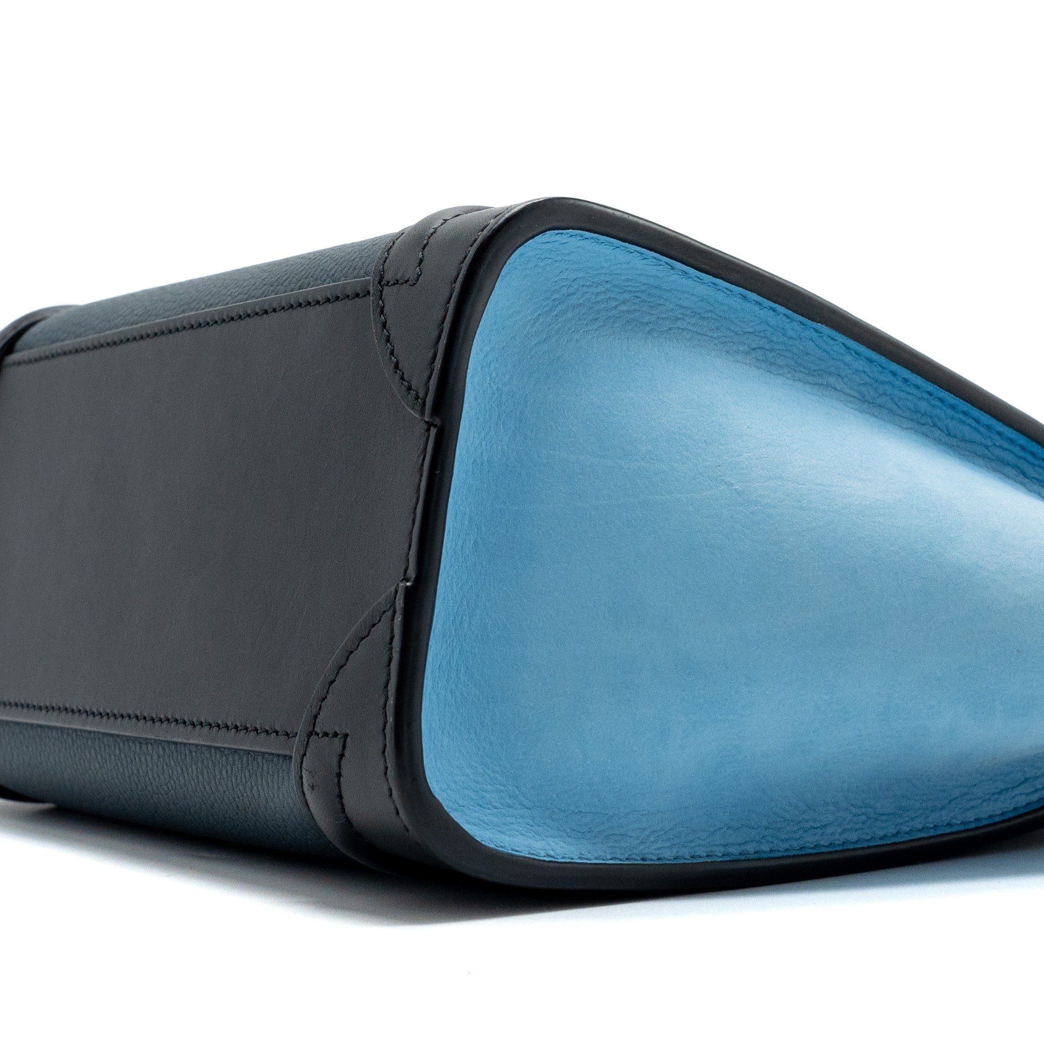 CELINE NANO LUGGAGE BAG MULTI COLOUR BLUE/DARK BLUE/BLACK GHW