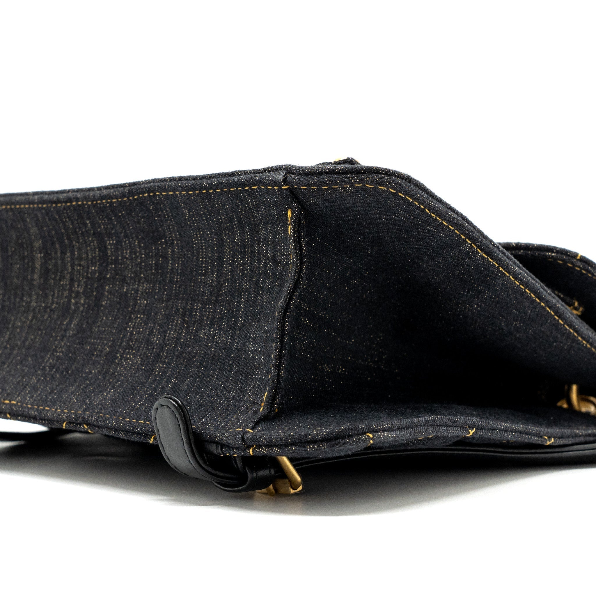 CHANEL 23S FLAP BACKPACK DENIM DARK BLUE BRUSHED GHW (MICROCHIP)