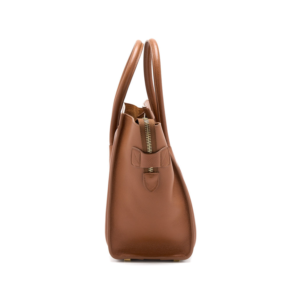 CELINE MICRO LUGGAGE BAG CALFSKIN BROWN GHW