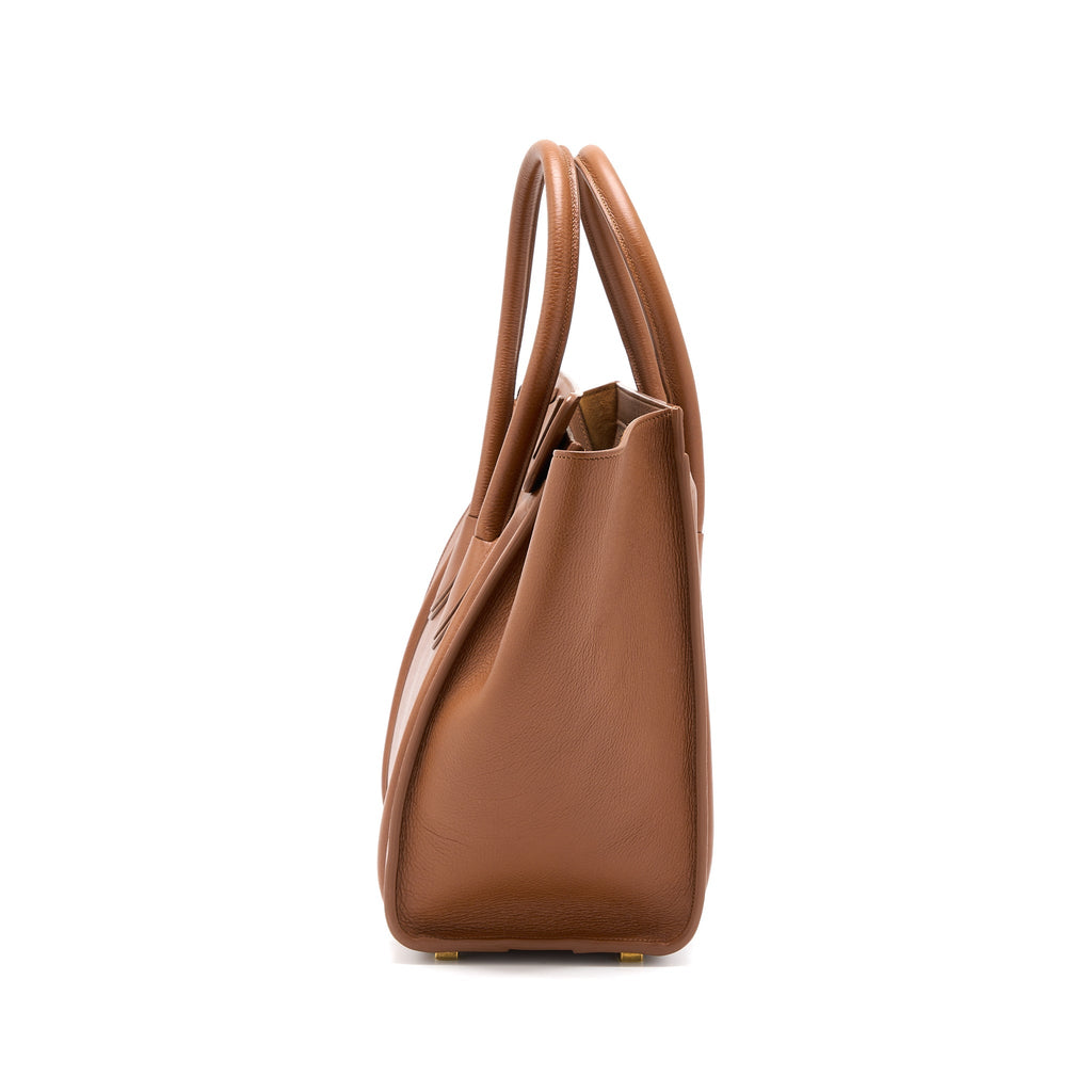 CELINE MICRO LUGGAGE BAG CALFSKIN BROWN GHW