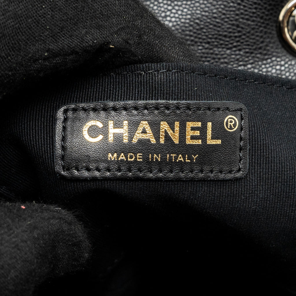 CHANEL 23K TRIPLE POCKET BACKPACK CAVIAR BLACK LGHW (MICROCHIP)