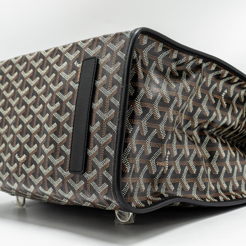 GOYARD SAINT LEGER BACKPACK GOYARDLINE CANVAS BLACK SHW