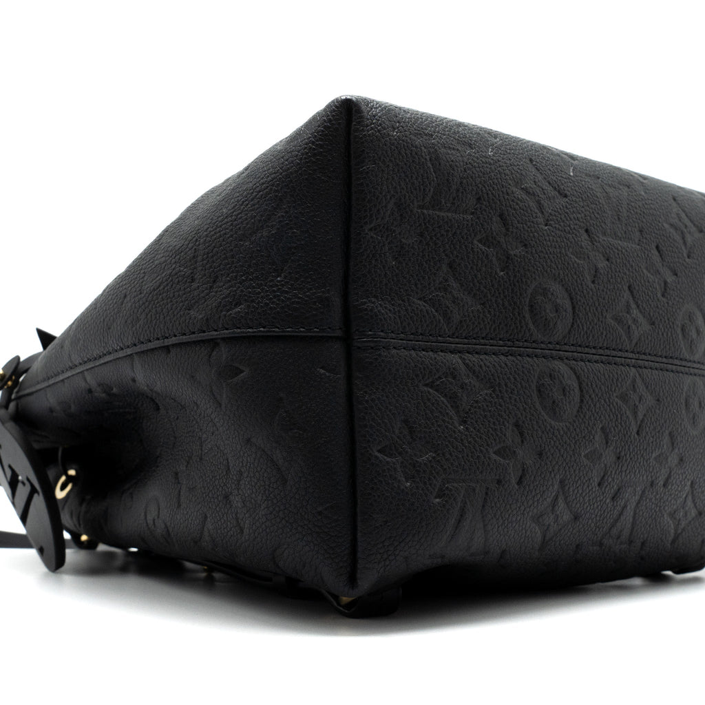 LOUIS VUITTON MONTSOURIS BACKPACK MONOGRAM EMPREINTE BLACK GHW (NEW VERSION)