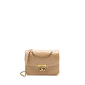 CHANEL MESSENGER FLAP BAG LAMBSKIN BEIGE GHW