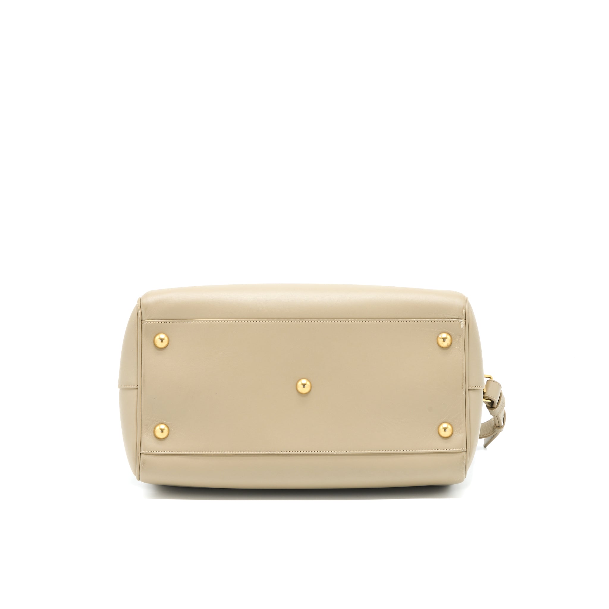 SAINT LAURENT DUFFLE BAG CALFSKIN LIGHT GREY GHW