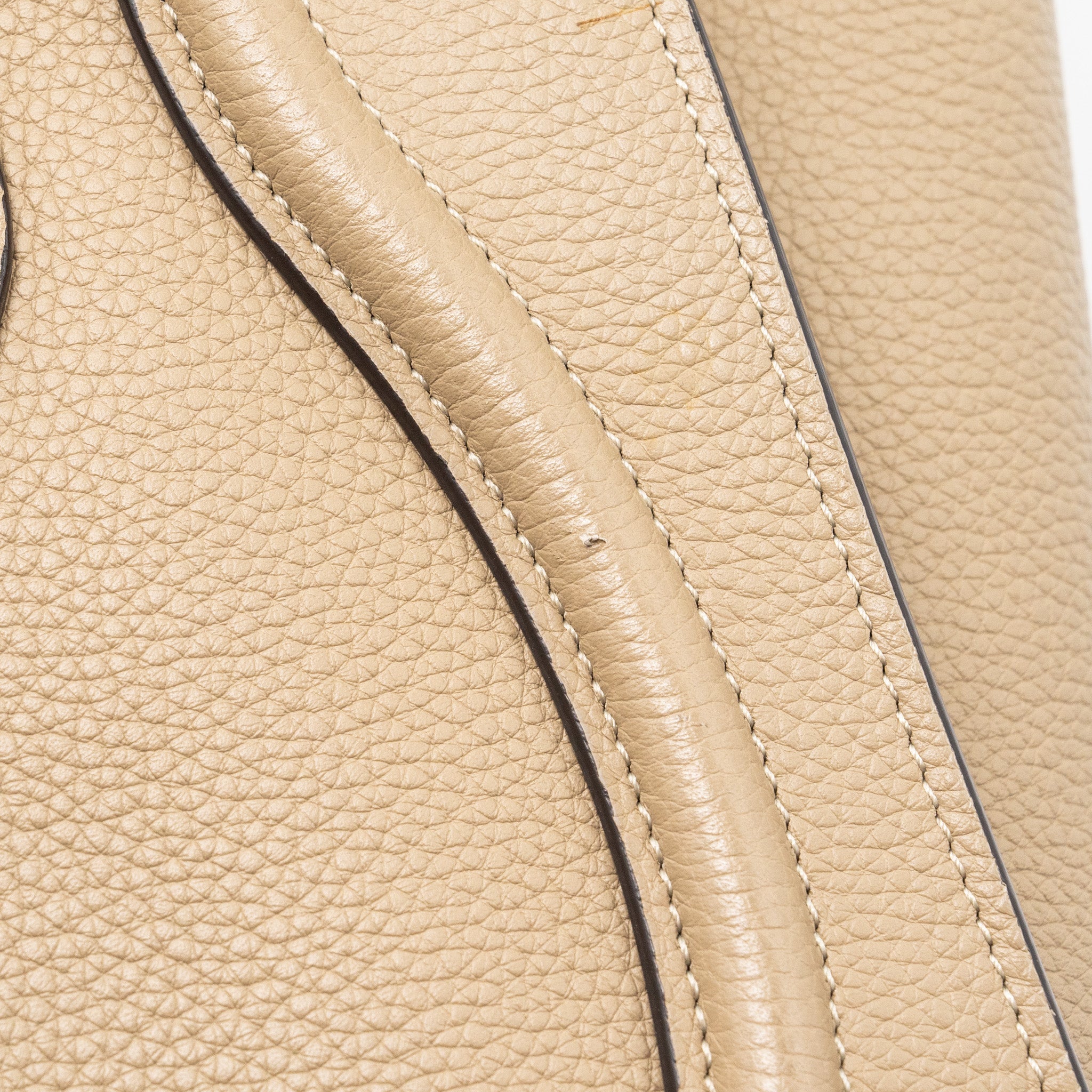 CELINE MICRO LUGGAGE BAG CALFSKIN DUNE SHW