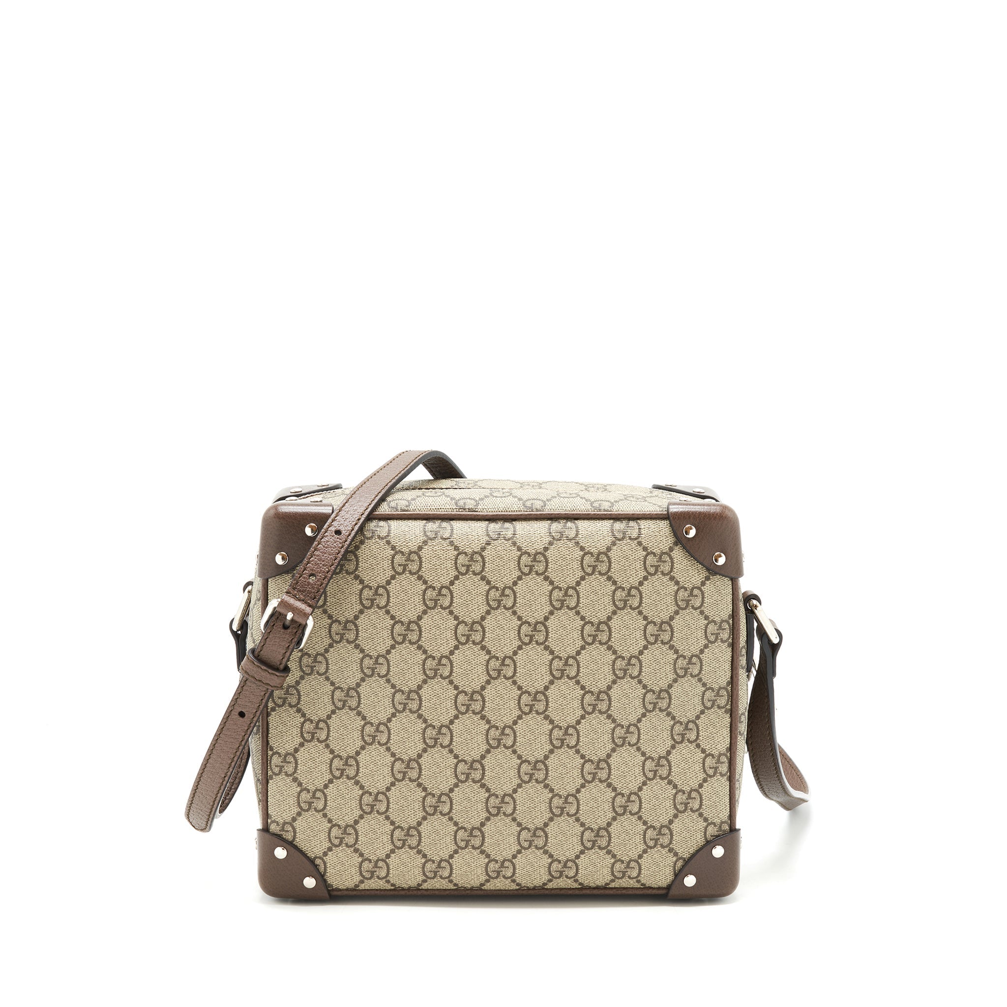 GUCCI SMALL SUPREME LUGGAGE CROSS BODY BAG