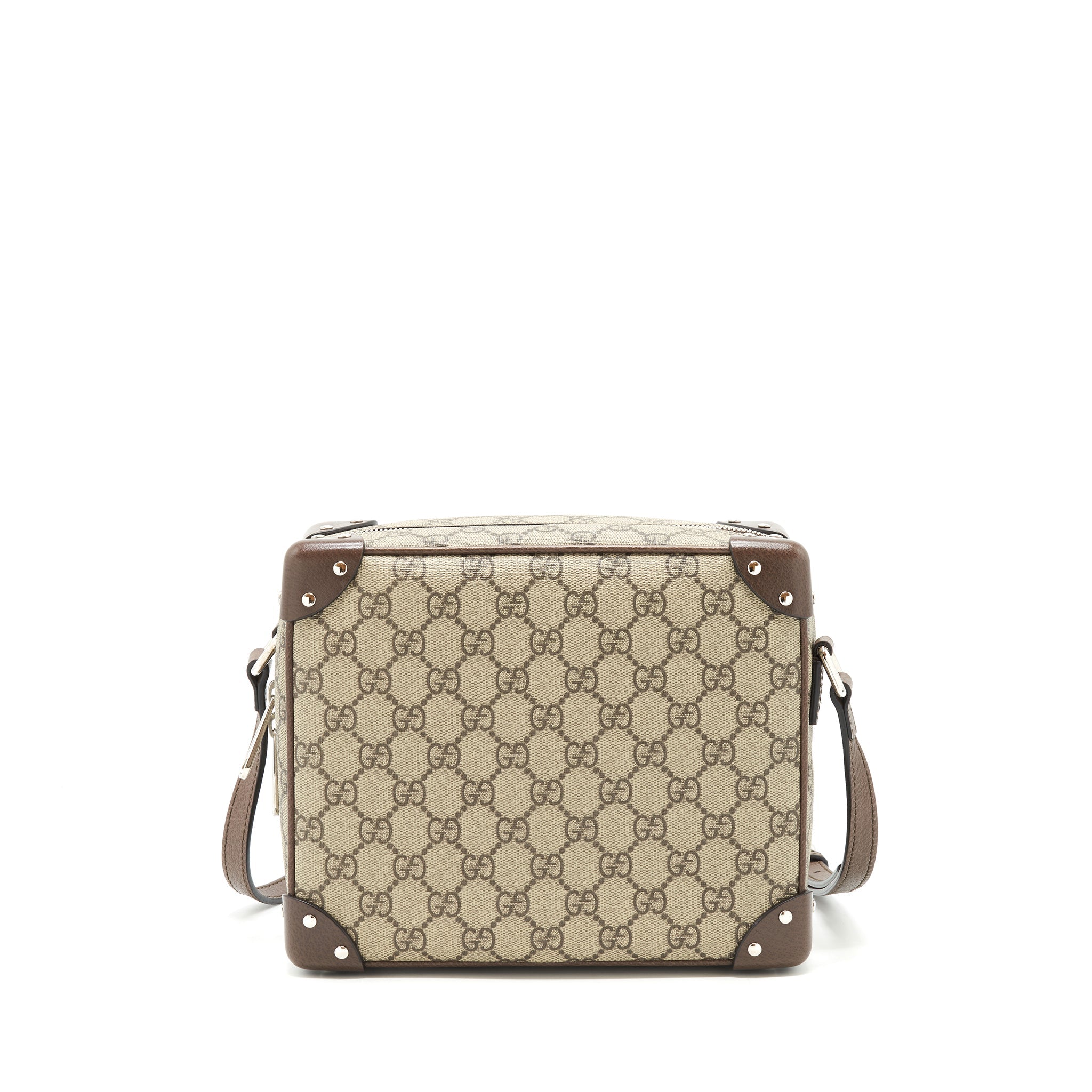 GUCCI SMALL SUPREME LUGGAGE CROSS BODY BAG