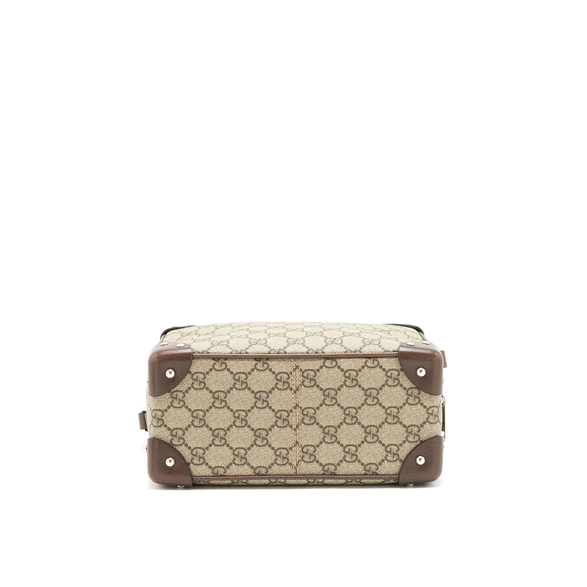 GUCCI SMALL SUPREME LUGGAGE CROSS BODY BAG