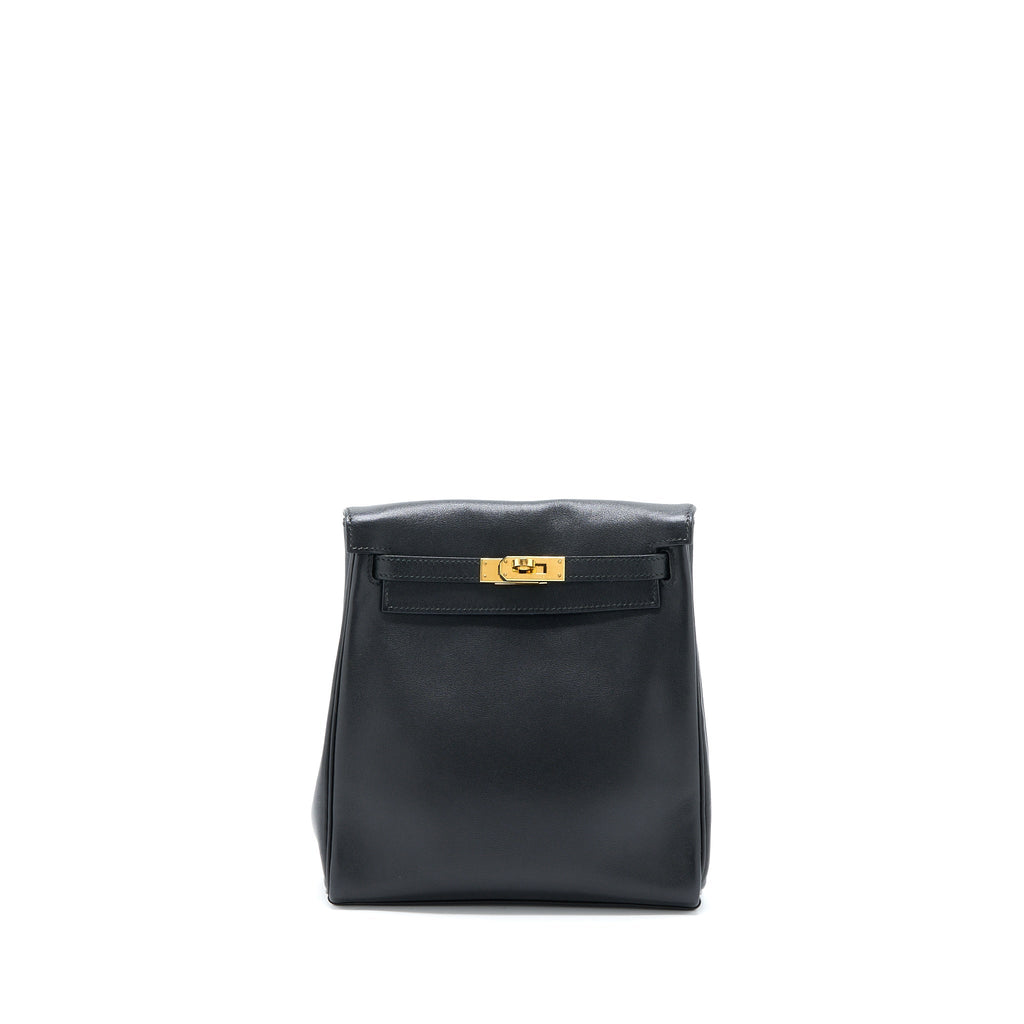 HERMES VINTAGE KELLY ADO BACKPACK 20CM SWIFT BLACK GHW