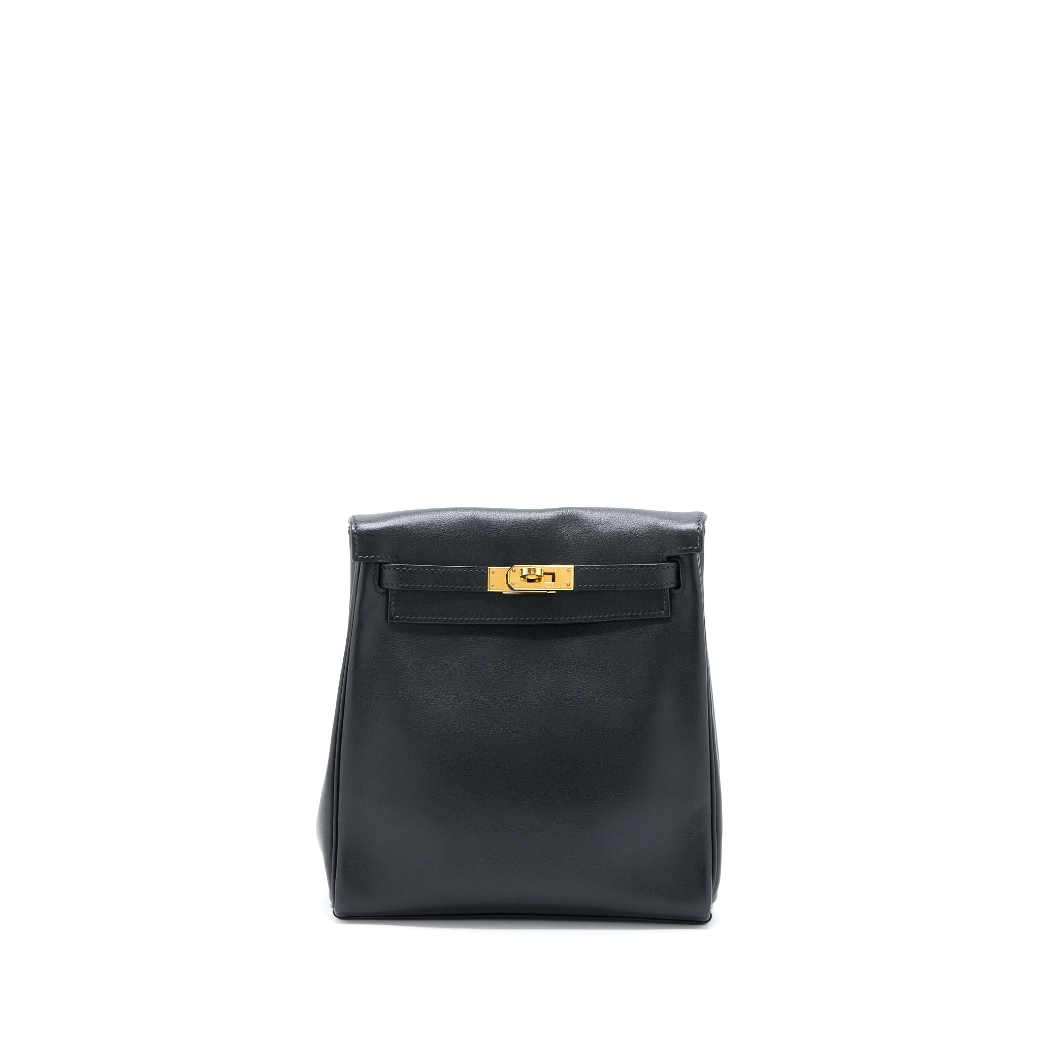 HERMES VINTAGE KELLY ADO BACKPACK 20CM SWIFT BLACK GHW
