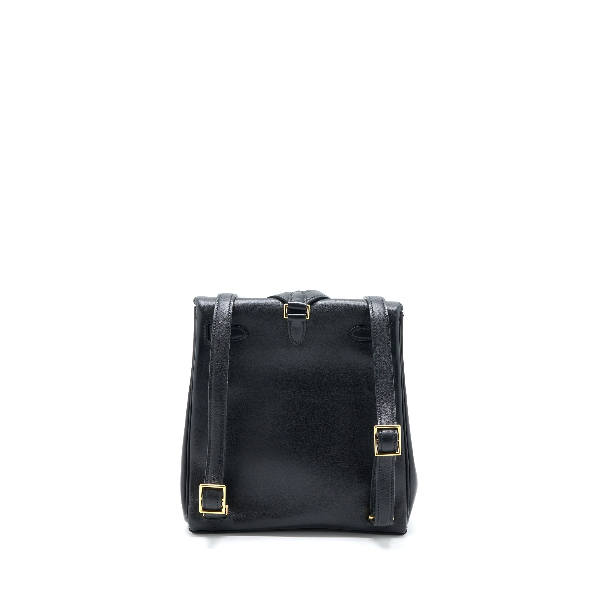 HERMES VINTAGE KELLY ADO BACKPACK 20CM SWIFT BLACK GHW