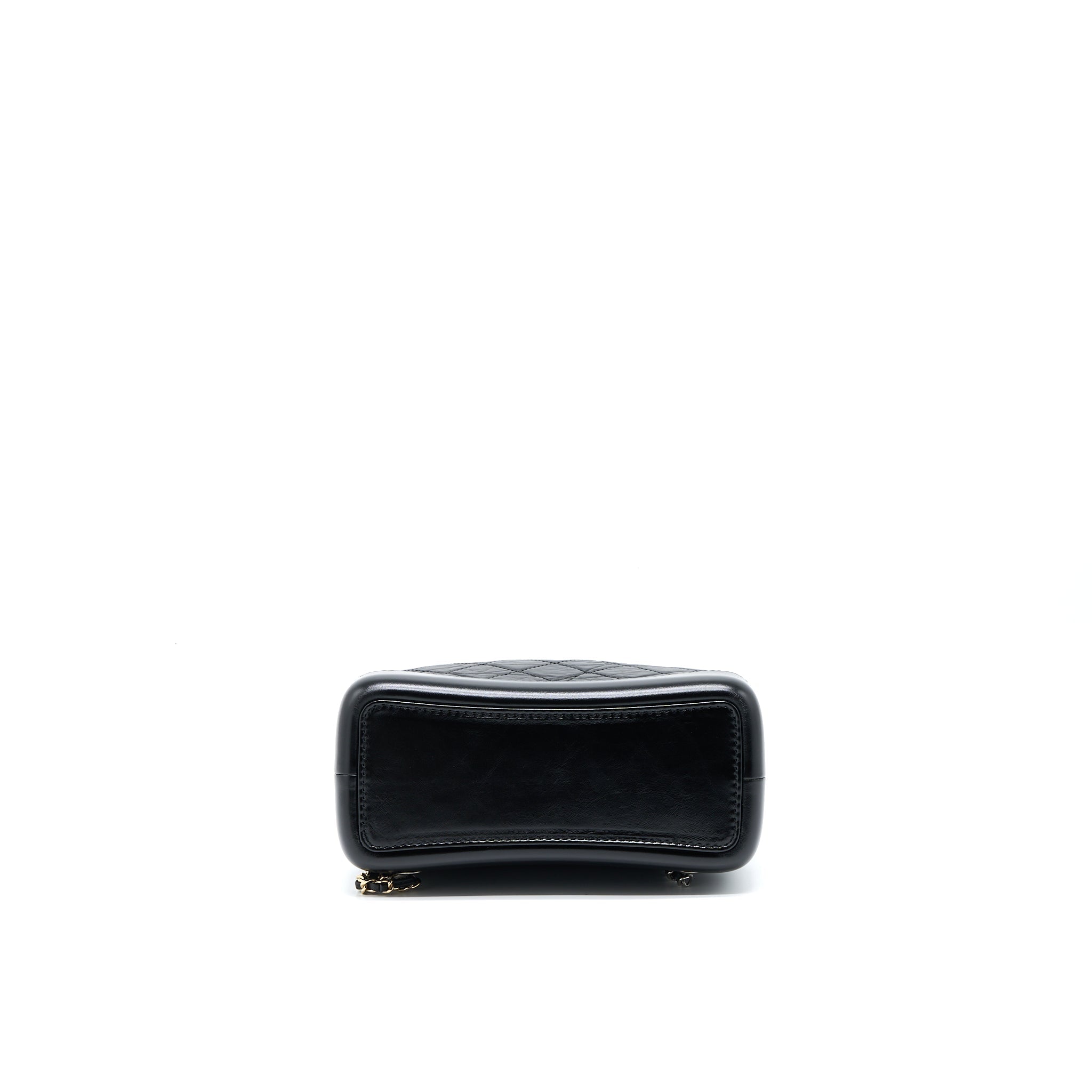 CHANEL SMALL GABRIELLE BACKPACK CALFSKIN BLACK MULTICOLOUR HARDWARE (MICROCHIP)