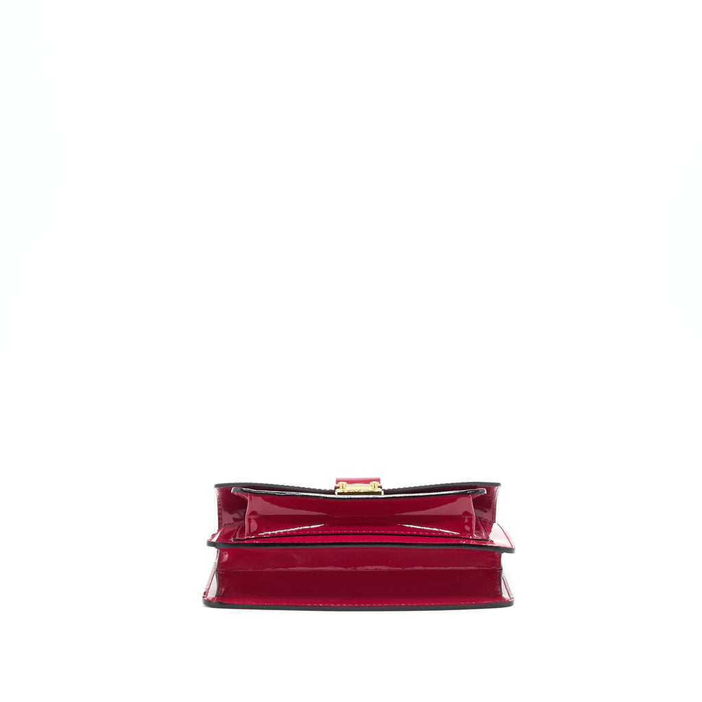 LOUIS VUITTON MESSENGER BAG CROSSBODY PATENT RASPBERRY RED GHW