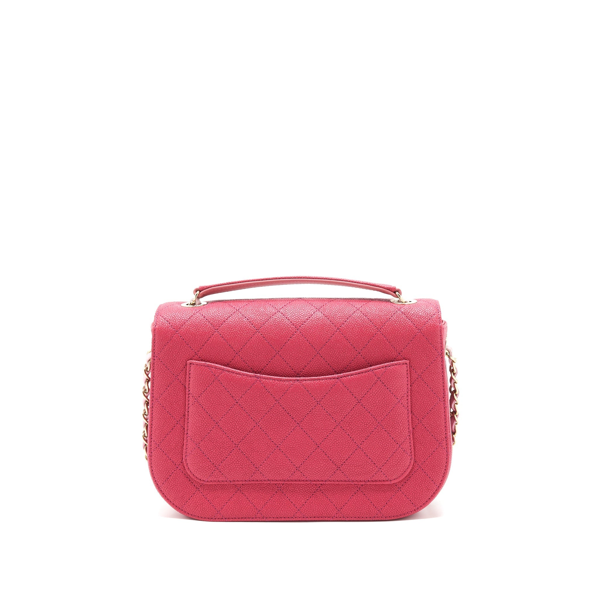 CHANEL MESSENGER CROSSBODY BAG CAVIAR RED GHW