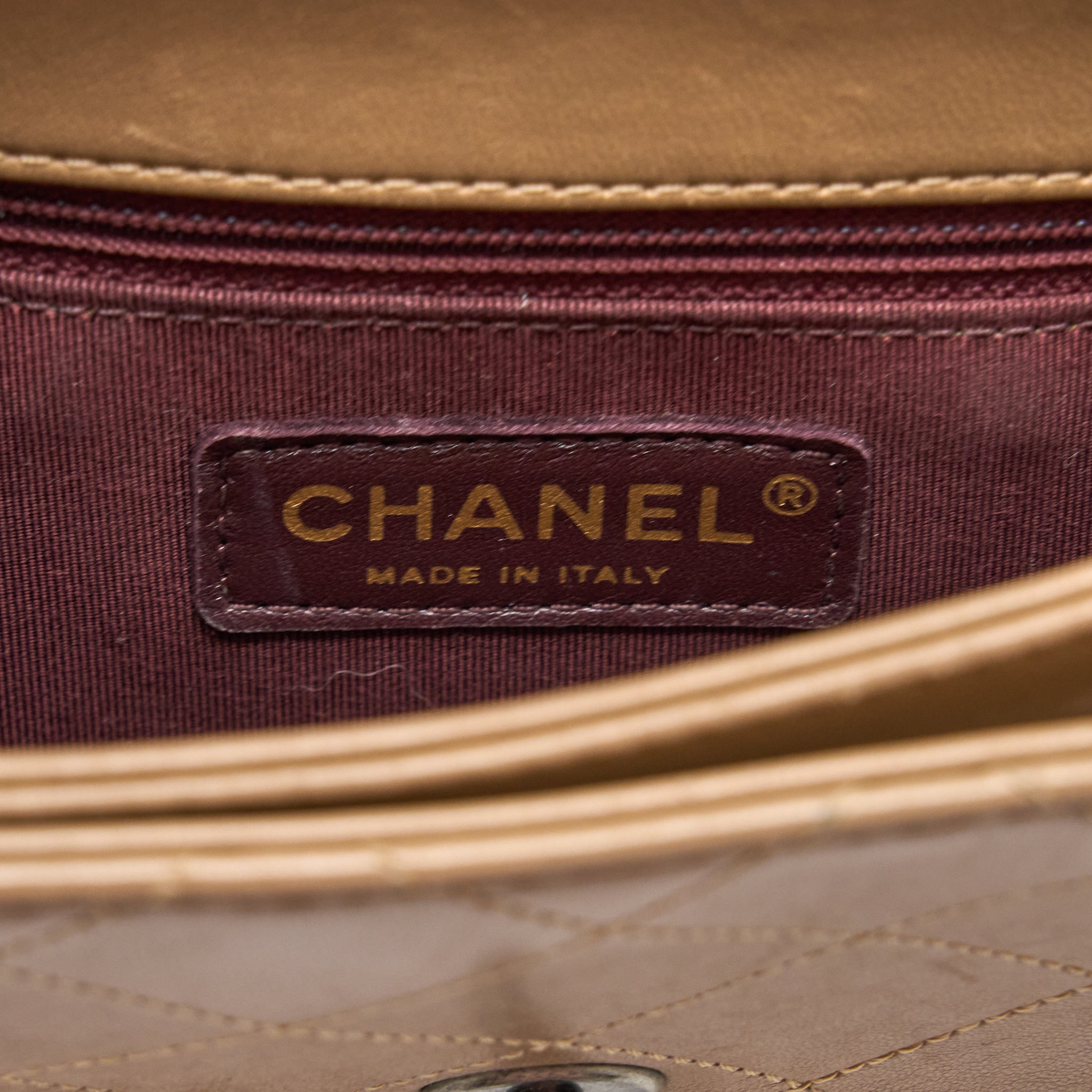 CHANEL MESSENGER FLAP BAG LAMBSKIN BEIGE GHW