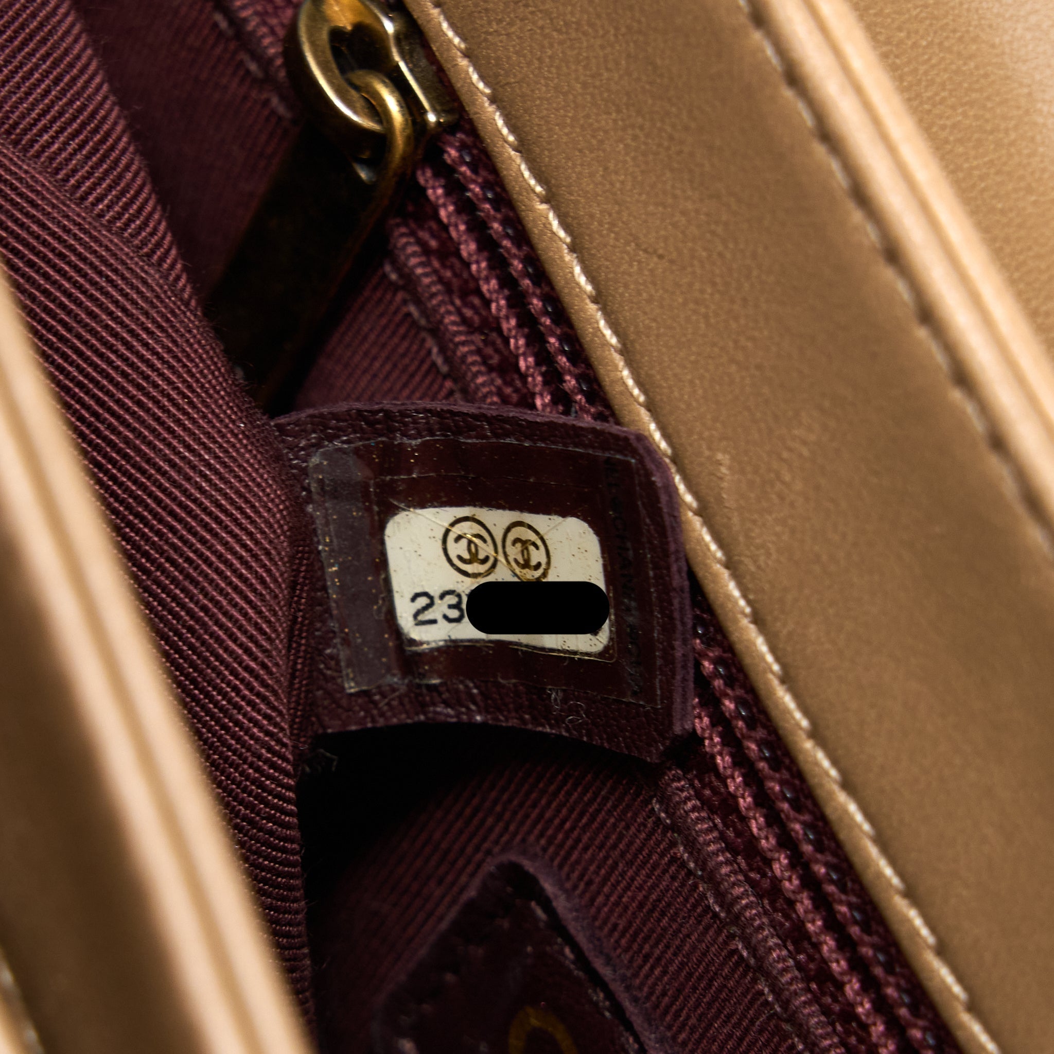 CHANEL MESSENGER FLAP BAG LAMBSKIN BEIGE GHW