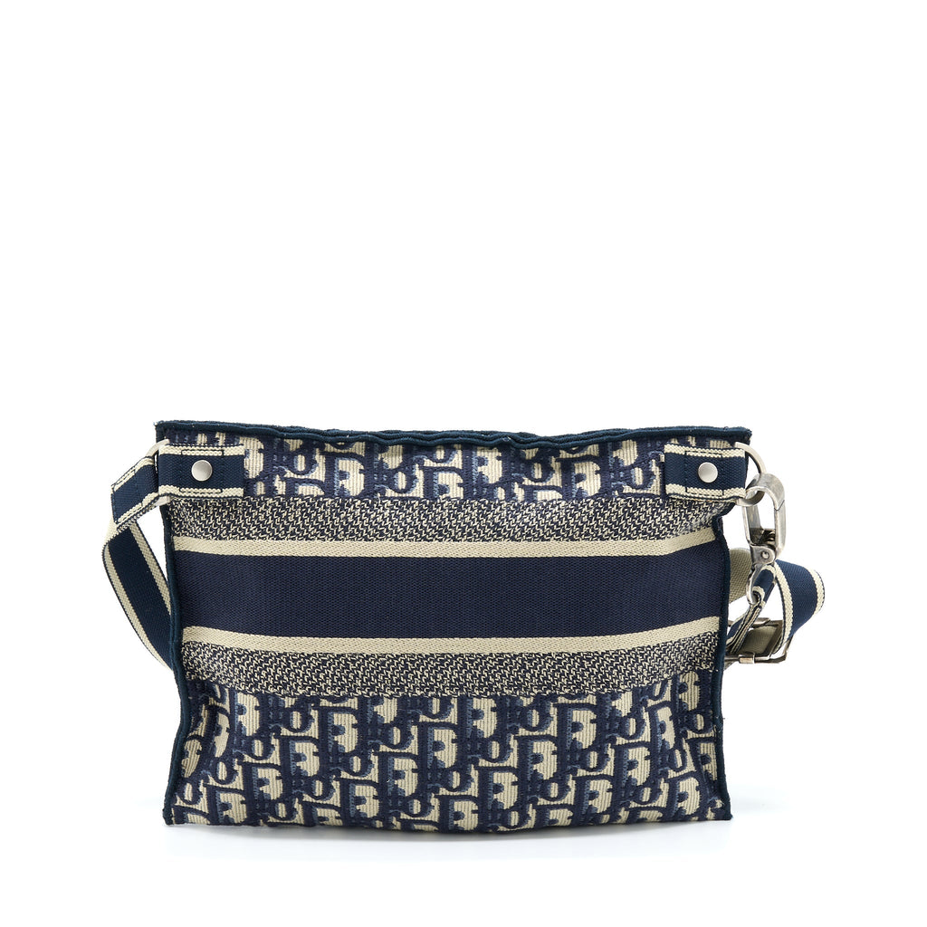 DIOR CROSSBODY MESSENGER BAG BLUE OBLIQUE CANVAS