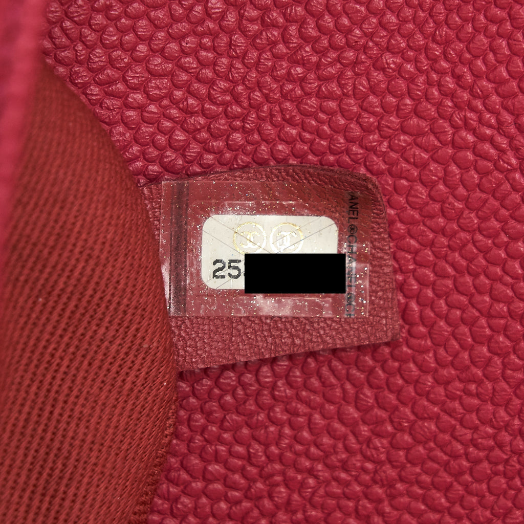 CHANEL MESSENGER CROSSBODY BAG CAVIAR RED GHW