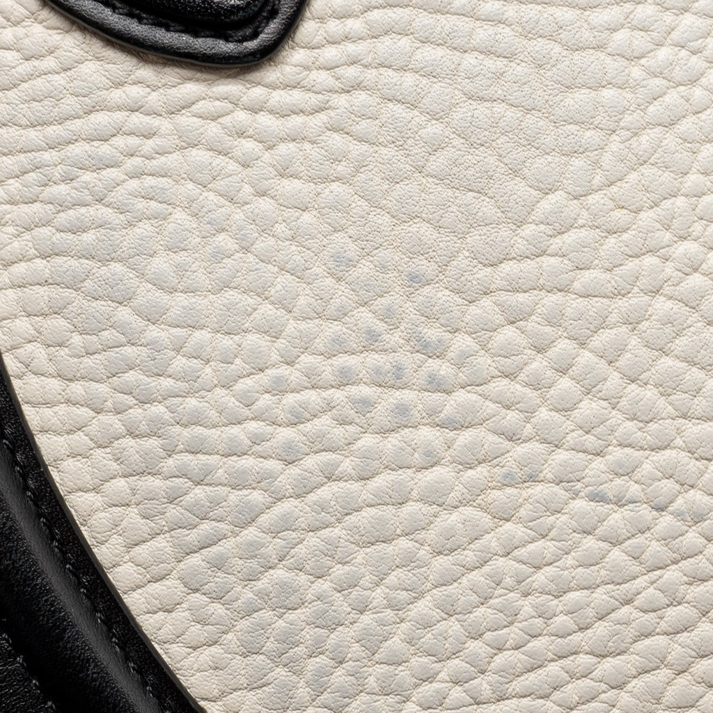 CELINE NANO LUGGAGE BAG CALFSKIN BLACK / WHITE GHW