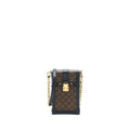 LOUIS VUITTON VERTICAL TRUNK POCHETTE WITH CHAIN MONOGRAM CANVAS GHW